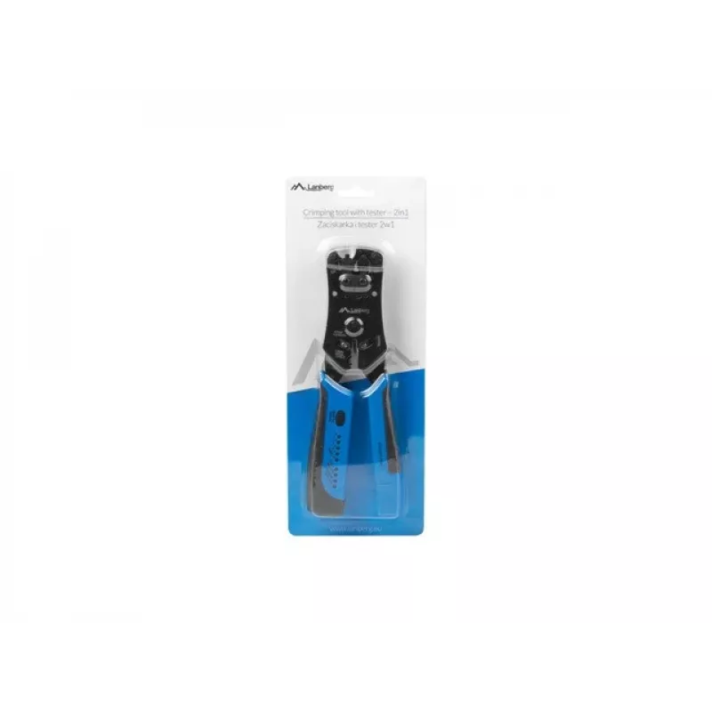 Lanberg NT-0203 krimpovacie kliešte na káble krimpovací nástroj čierna, modrá