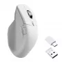 Bezdrôtová optická myš Keychron M6S-B72 — pravácka, 12000 DPI, RF bezdrôtová + Bluetooth + USB-C, biela