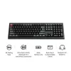 Mechanická Full-Size klávesnica Keychron V6 Ultra 8K — QWERTY, Bluetooth, RGB, čierna