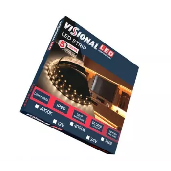 LED pásik OEM AMT AMT-2835WW120-12V90 — 12 V, 90 teplých bielych 2835-LE