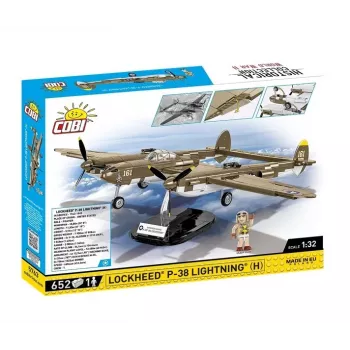 Cobi stavebnica Lockheed P-38H Lightning set 5763 — modelová stavebnica v mierke, zberateľský model lietadla