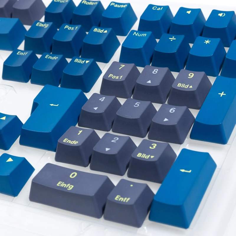 Sada klávesových krytiek Ducky PBT Double-Shot Daybreak — DE rozloženie