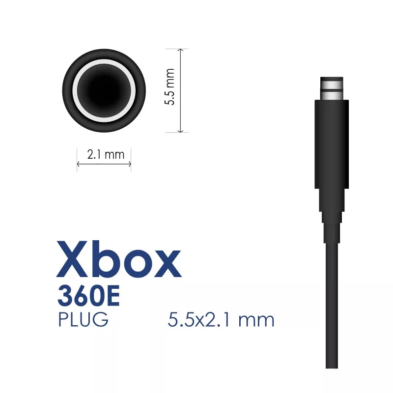 Akyga AK-PD-12 napájací zdroj pre Xbox 360 E, 12 V / 9,6 A + 5 V / 1 A, 120 W