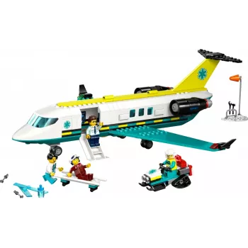LEGO City Záchranné lietadlo 60465 – malá stavebná sada záchranného lietadla, 403 dielov, 4 minifigúrky, vek 6+