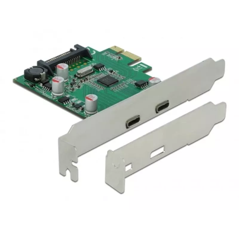DeLOCK PCI Express x1 karta na 2 x USB Type-C™ konektor samica
