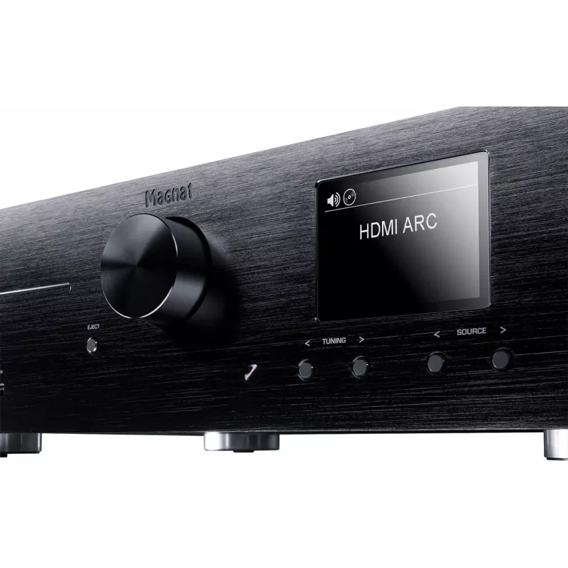 Stereo prijímač Magnat MC 400 — 2.0 kanály, 40 W na kanál, CD prehrávač, Wi‑Fi, Bluetooth, DAB/FM, Ethernet (čierny)