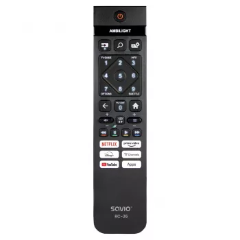 Savio RC-26 diaľkový ovládač IR bezdrôtový TV tlačidlá