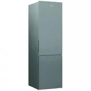 INDESIT INKS 1401 S4E | energetická trieda E | voľne stojaca | chladnička s mrazničkou | výška 202,5 cm | úžitkový objem chladničky 266 l | úžitkový objem mrazničky 120 l | 38 dB | strieborná