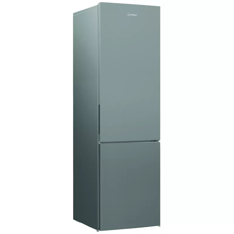 INDESIT INKS 1401 S4E | energetická trieda E | voľne stojaca | chladnička s mrazničkou | výška 202,5 cm | úžitkový objem chladničky 266 l | úžitkový objem mrazničky 120 l | 38 dB | strieborná