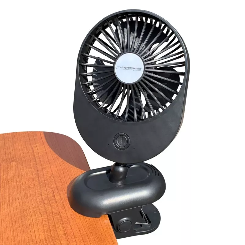 Ventilátor Esperanza EHF103K, kompaktný USB ventilátor, ČIERNY