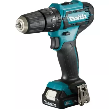 Makita - rázový uťahovač - akumulátorový - 2 rýchlosti - kľúč skľučovadla 10 mm - 30 N·m - 2 batérie - 12 V (HP333DSAX1)