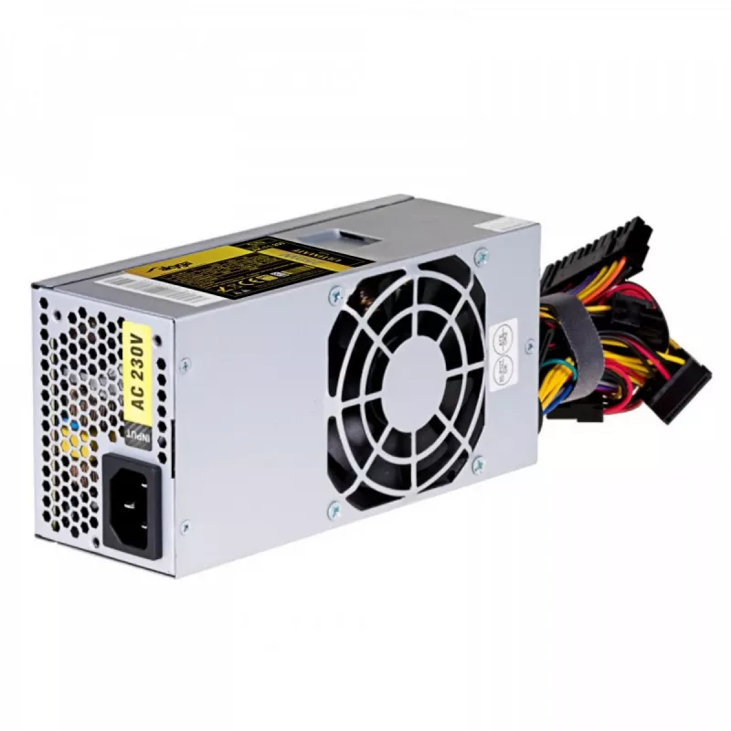 Akyga AK-T1-250 250 W TFX napájací zdroj, 80 PLUS Gold, aktívne PFC, 80 mm ventilátor, sivá
