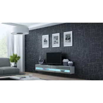Cama TV stojan VIGO new 30/180/40 biela/sivá lesklá