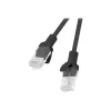 Sieťový kábel LANBERG PCU6-10CC-1000-BK RJ-45 Cat6 U/UTP 10 m čierny