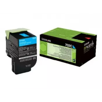 Lexmark 702C R tonerkazeta 1 ks originálna azúrová