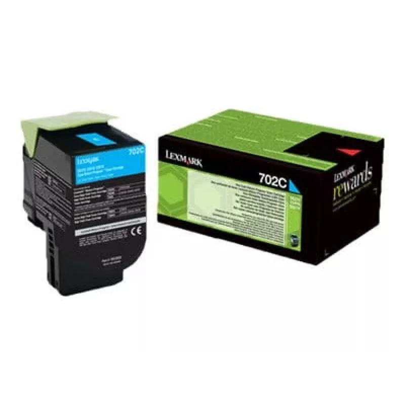 Lexmark 702C R tonerkazeta 1 ks originálna azúrová