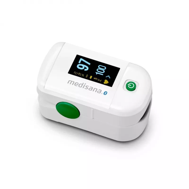 Medisana PM 100 Connect pulzný oxymeter, sivá/biela