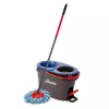 Mop na podlahu VILEDA mikrovlákno 320 mm, teleskopická tyč 55–123 cm, prateľný, 360° otočná hlava, čierna/modrá/červená