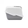 SAVIC Nestor bielo-sivá - WC pre mačky s krytom - 56x39x38,5 cm - 1 kus