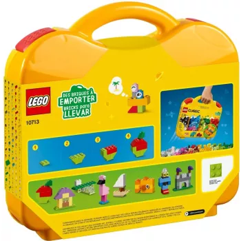 LEGO 10713 Classic Creative kufrík úložná krabica na hračky so zábavnými farebnými kockami darček pre deti od 4 rokov chlapcov & dievčatá jednotlivé