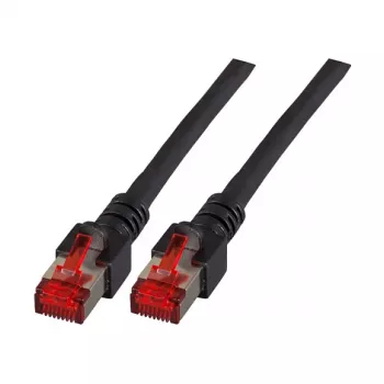 EFB-Elektronik RJ45 patch kábel Cat.6 S/FTP LSZH čierny 50 m