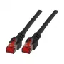 EFB-Elektronik RJ45 patch kábel Cat.6 S/FTP LSZH čierny 50 m
