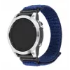 Náhradný športový remienok FIXED pre Garmin QuickFit 22 mm — tmavomodrý nylon, 160–210 mm