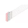 Digitus DK-1624-100S-5 Slim patch kábel CAT 6 U/FTP, 10 m, sivý, balenie 5 ks