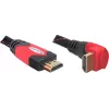 HDMI kábel DeLOCK 3 m HDMI Type-A štandard čierny červený