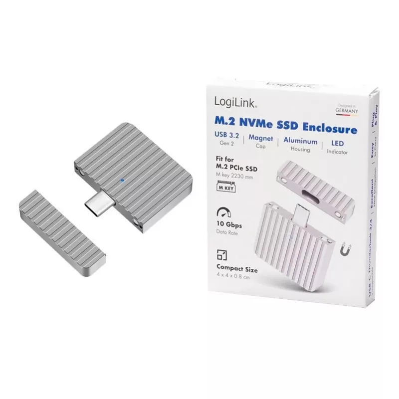 Veľmi malé puzdro na SSD USB3.2 Gen2x1 USB-C NVM