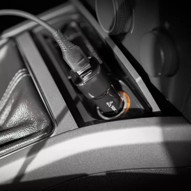 Auto nabíjačka SBOX CC-038 38W čierna — duálny USB napájací zdroj pre vozidlá