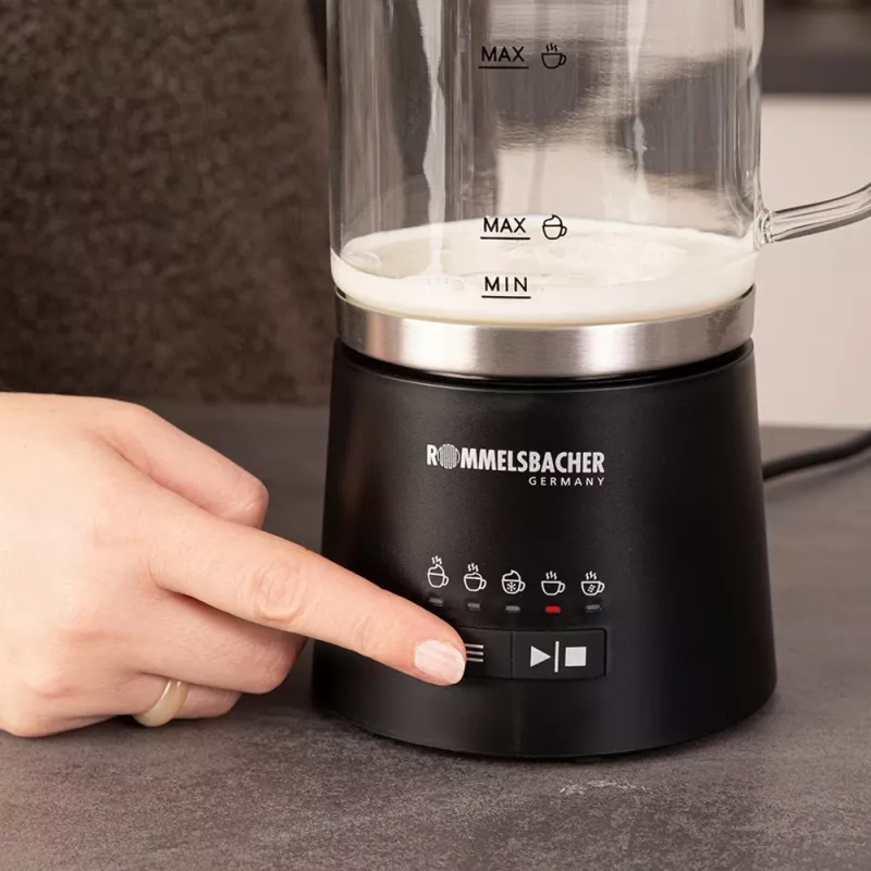 Rommelsbacher šľahač mlieka 500ml nerez čierna MS 625 (MS 625)