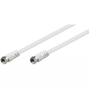 Wentronic Goobay SAT prepojovací kábel, biela, 1,5 m - F konektor samec F konektor samec (11721)
