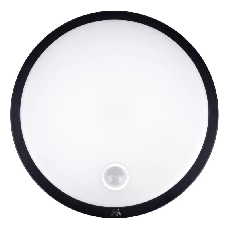 LED lampa s PIR senzorom MACLEAN MCE525 B – vonkajšie nástenné svietidlo, LED s pohybovým senzorom