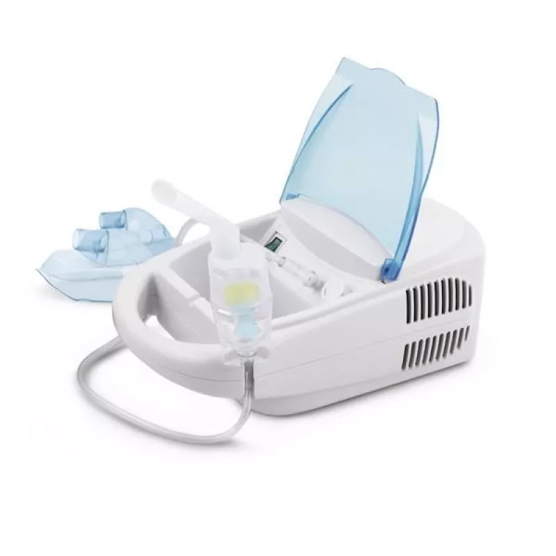 Stolný nebulizér ESPERANZA ECN002 — rozprašovanie 0,4 ml/min, objem 10 ml, maska pre dospelých a deti, náustok, 220 V