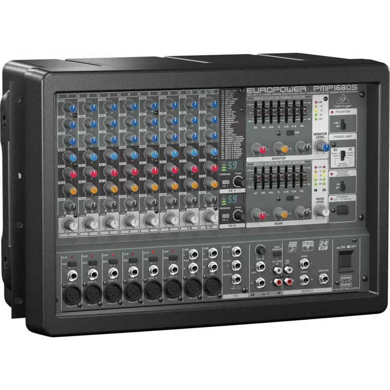 Behringer PMP1680S audiomixer 10 kanálov 10 - 200000 Hz čierny