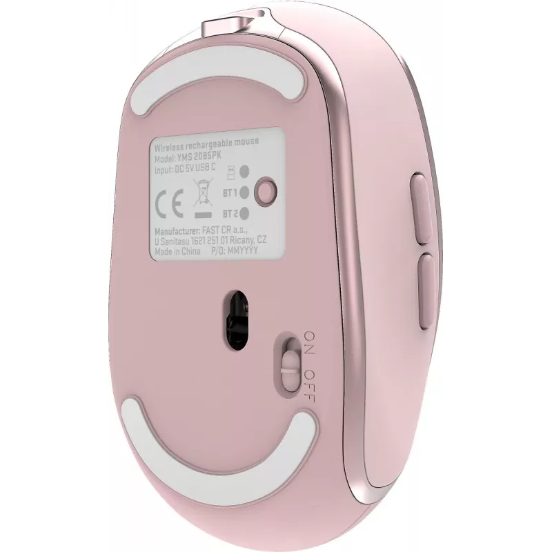 Bezdrôtová myš YENKEE YMS 2085PK NOBLE Dual WiFi Bluetooth