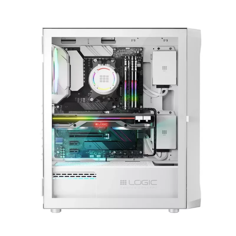 Logic PORTOS ARGB MINIDI USB 3.0 skriňa biela