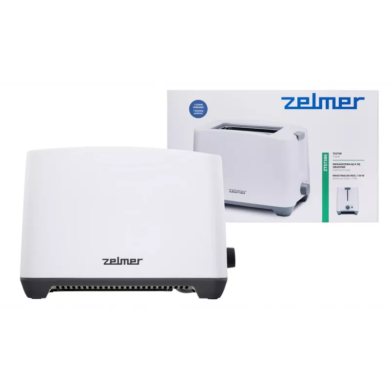 Zelmer ZTS7386 Hriankovač 2 plátky 750 W Biela