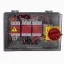 PV kombinátorová skriňa HiSmart NV822300 DC 3 vstupy - 3 výstupy IP66 prípojná skriňa pre solárne systémy