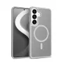 Crong Hybrid Matte Magnetic puzdro pre Samsung Galaxy S26 — TPU + PC, sivá