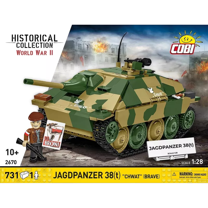 Stavebnica Cobi Blocks Jagdpanzer 38t Brave, 731 dielov