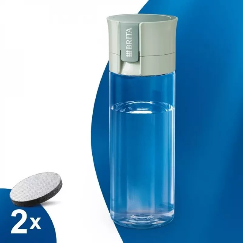 Filtračná fľaša BRITA Vital pastelovo zelená 600 ml s 5 MicroDisc filtračnými diskami (BRITA 1059295)