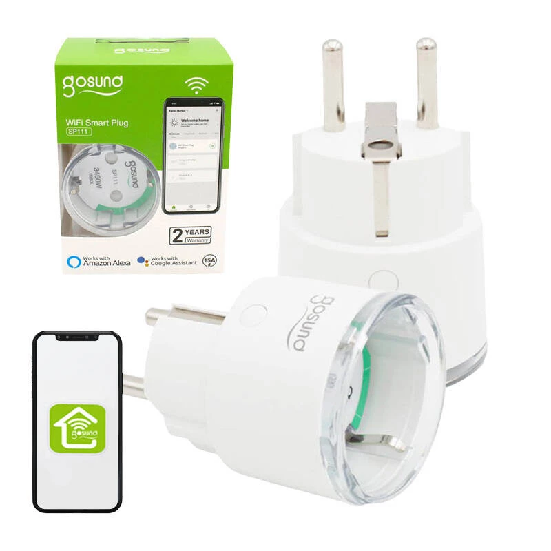 Inteligentná zásuvka WiFi Gosund SP111 3680W 16A, Tuya balenie 2 ks
