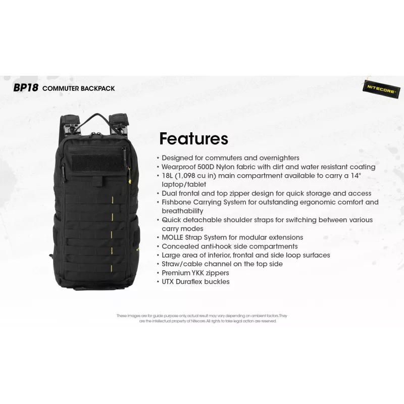 Nitecore BP18 batoh na notebook