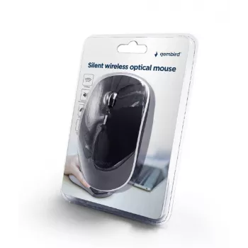 Myš USB OPTICAL WRL čierna/SILENT MUSW-4BS-01 GEMBIRD