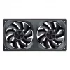 120mmx2 ARGB PWM ventilátor do skrine, Jonsbo ZA-240 Infinity Mirror 240mm čierny