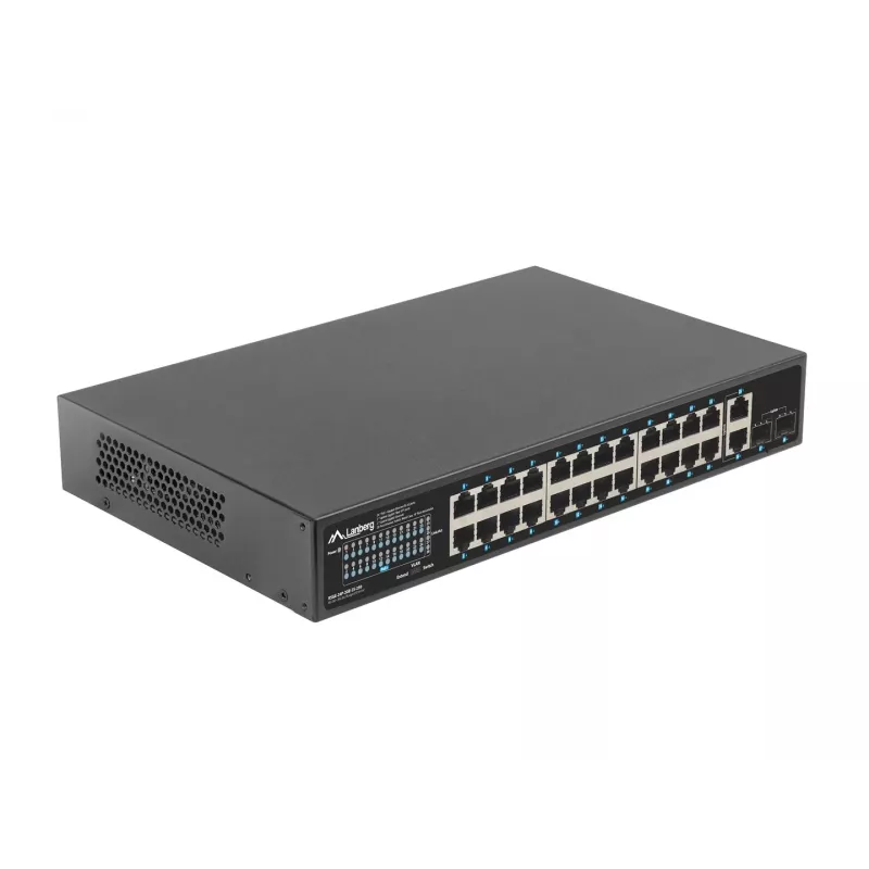 Neřízený switch Lanberg RSGE-24P-2GE-2S-250 24 portov rack montáž