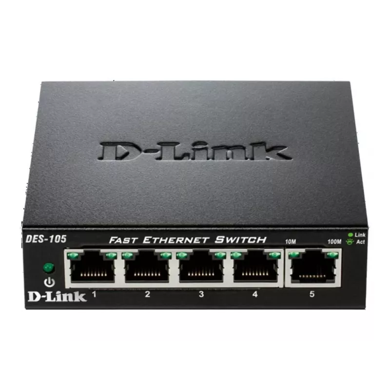 D-Link DES-105 Unmanaged L2 čierna