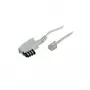 Telefónny kábel S/CONN 70046-W 6 m biely
